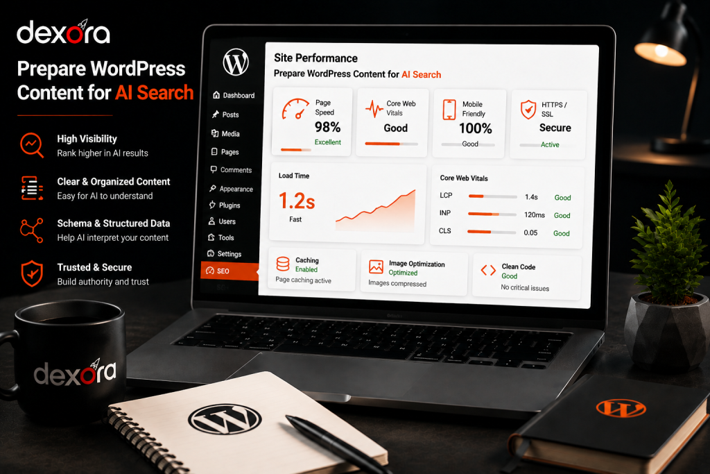 Prepare WordPress content for AI search with SEO optimization, schema markup and semantic content strategy