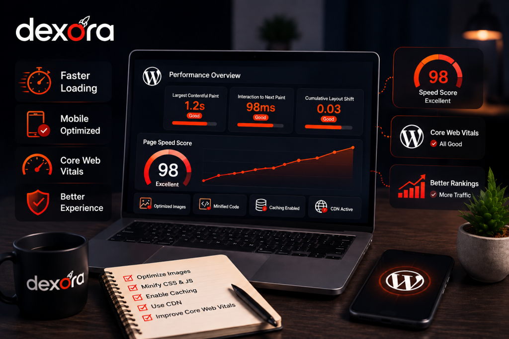 Improve WordPress speed and Core Web Vitals with faster loading, optimized performance and better user experience
