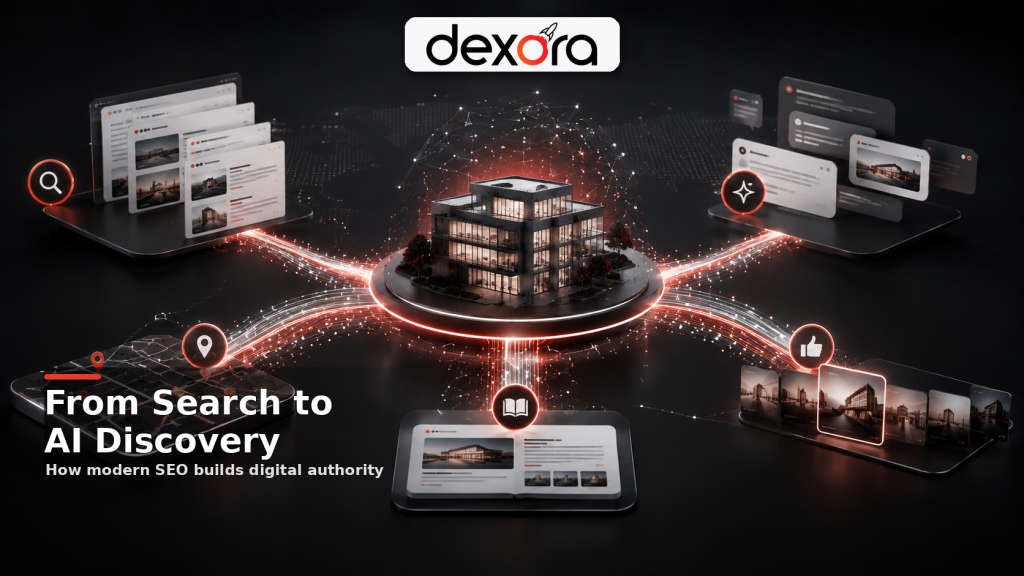What is SEO in 2026 showing how SEO connects search visibility with AI-powered discovery