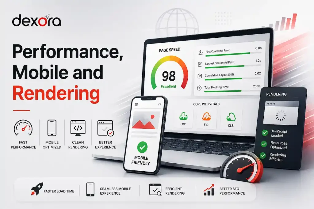 Performance, mobile and rendering for technical SEO