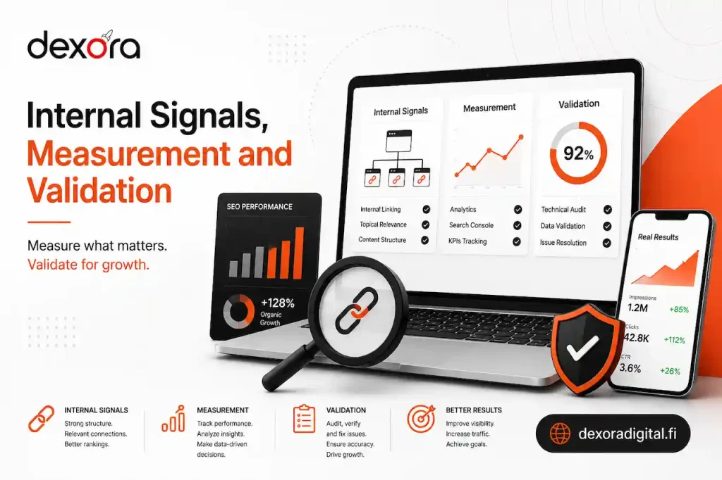 Technical SEO checklist for internal signals, measurement and validation